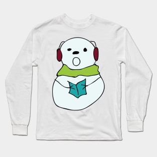 snowman singing Long Sleeve T-Shirt